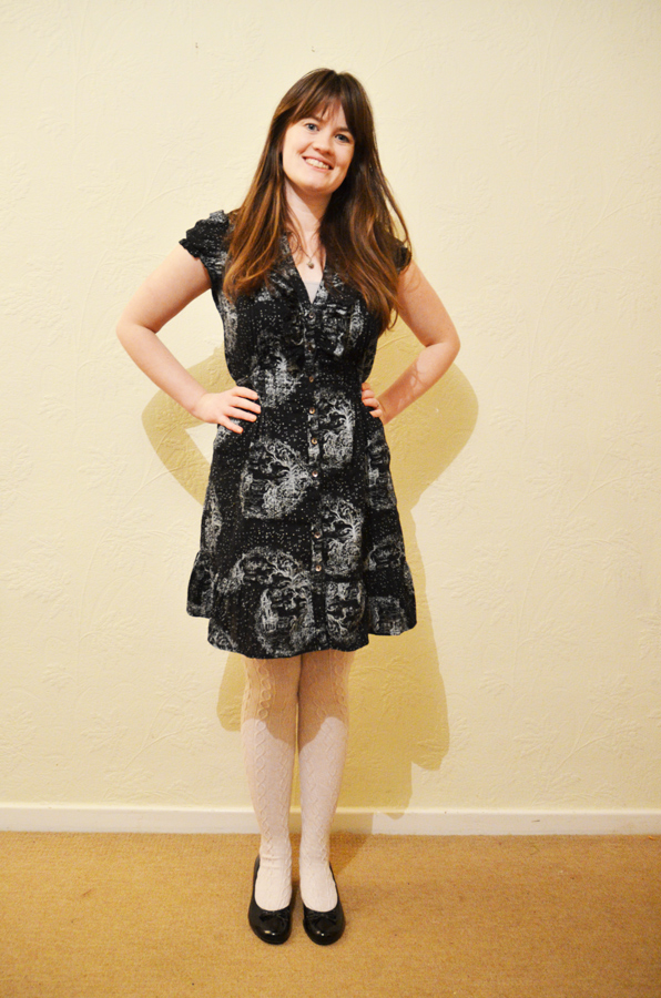 OOTD: Oasis Shirt Dress & White Tights